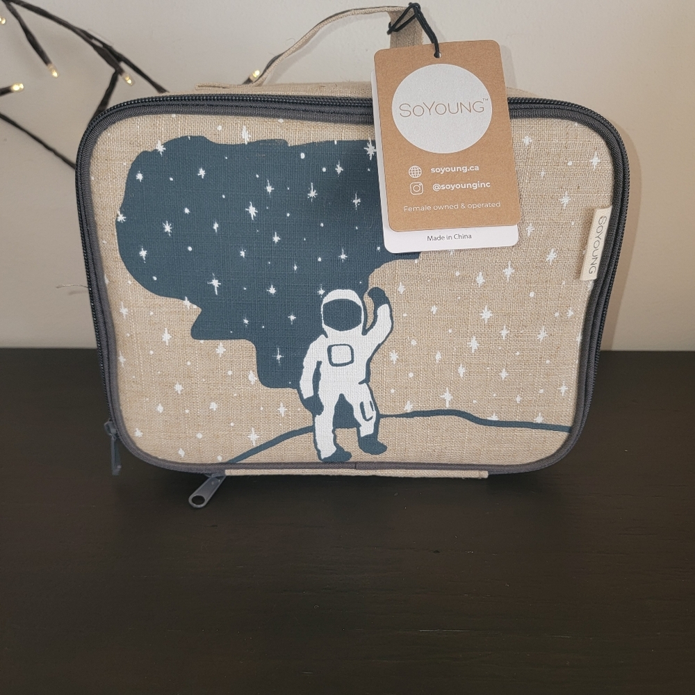 SoYoung Linen Spaceman Lunchbox